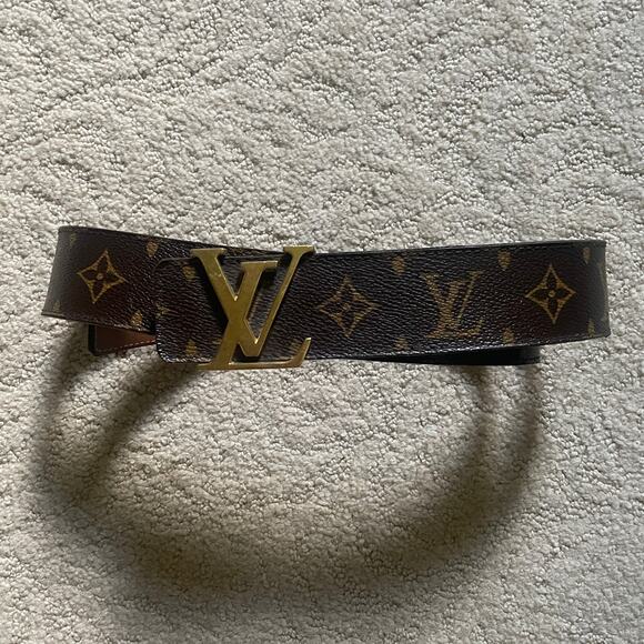 Louis Vuitton Monogram 40mm LV Initials Belt 85 34 - Picture 1 of 9